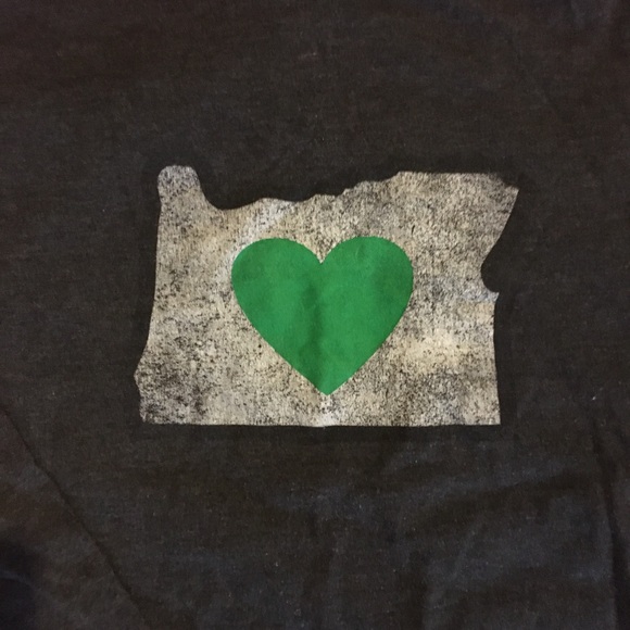 Mens I love Oregon Long Sleeve T-Shirt Size XXL - Picture 2 of 5